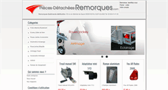 Desktop Screenshot of pieces-detachees-remorques.com