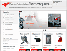 Tablet Screenshot of pieces-detachees-remorques.com